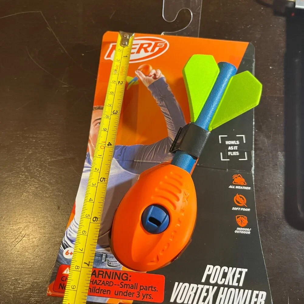 Nerf‎ Vortex Mini Aero Howler Foam Football  (SET OF TWO) Kids Outdoor Toy (k/x)